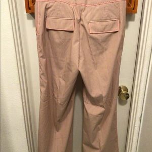 Express design studio pant gray and pink stripes